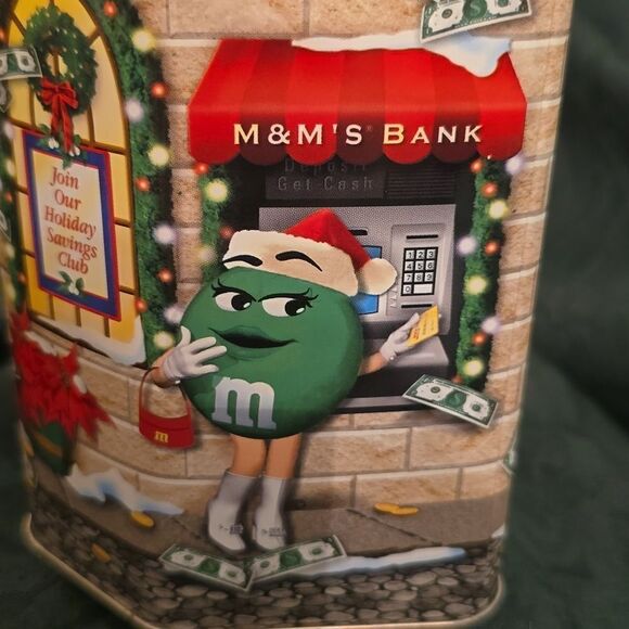 M&M Brand Christmas Village series Bank #17 Collectible Tin - Picture 5 of 6